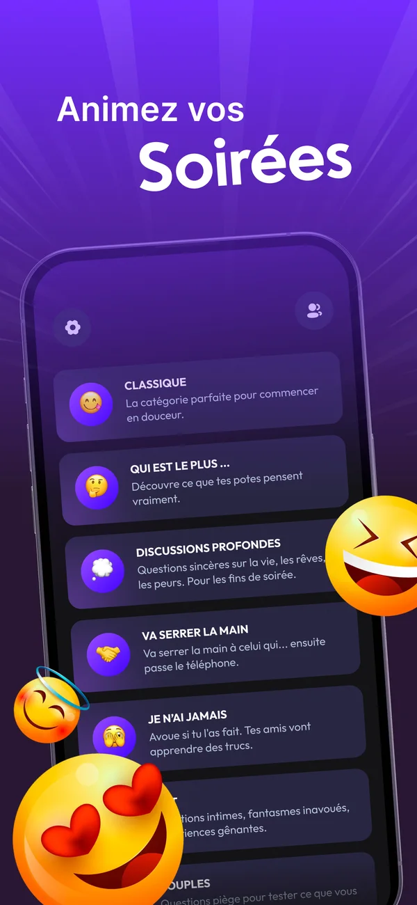 L'accueil de Hony sur l'App Store