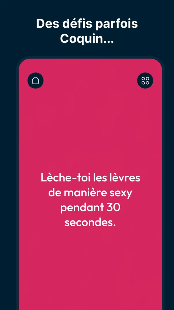 Un défi coquin