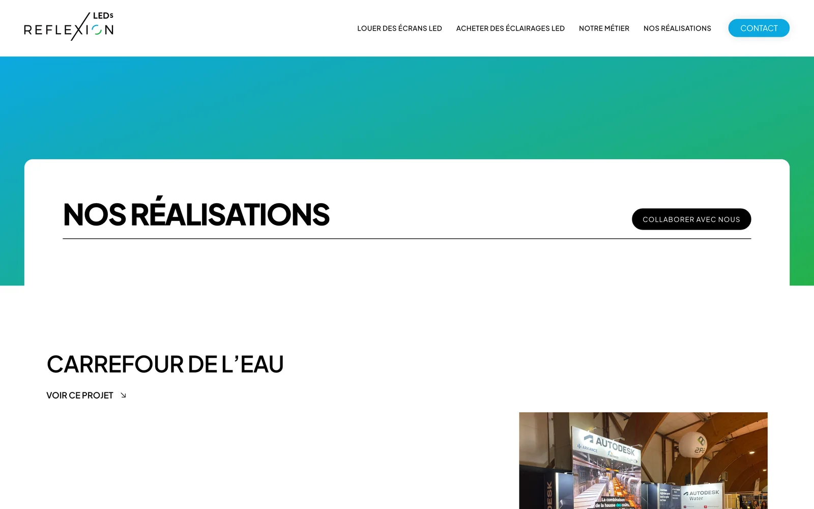 Les réalisations de Reflexion LEDs