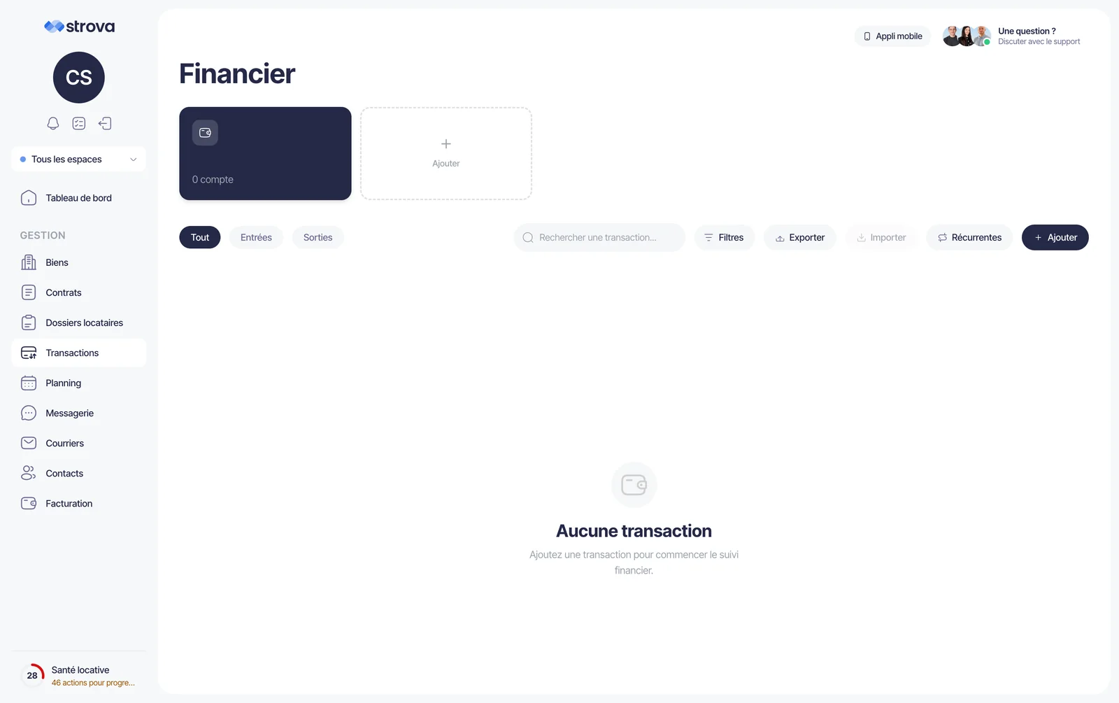 Le suivi des transactions